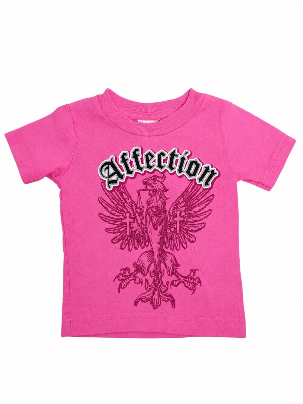 Little Teez Pink Baby Tee T-Shirt Affection Affliction Y2K